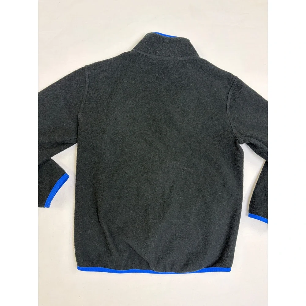 Polo Ralph Lauren Kids Fleece‎ Jacket Black Blue Full Zip Pony Logo M 10-12
